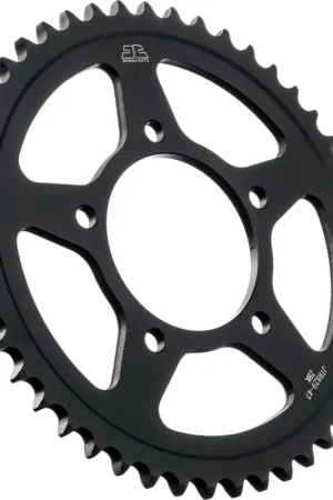 Laatste Versie JT Sprockets - REAR STEEL 47T BL, 530 - Sprockets - BLACK ZINC FINISH